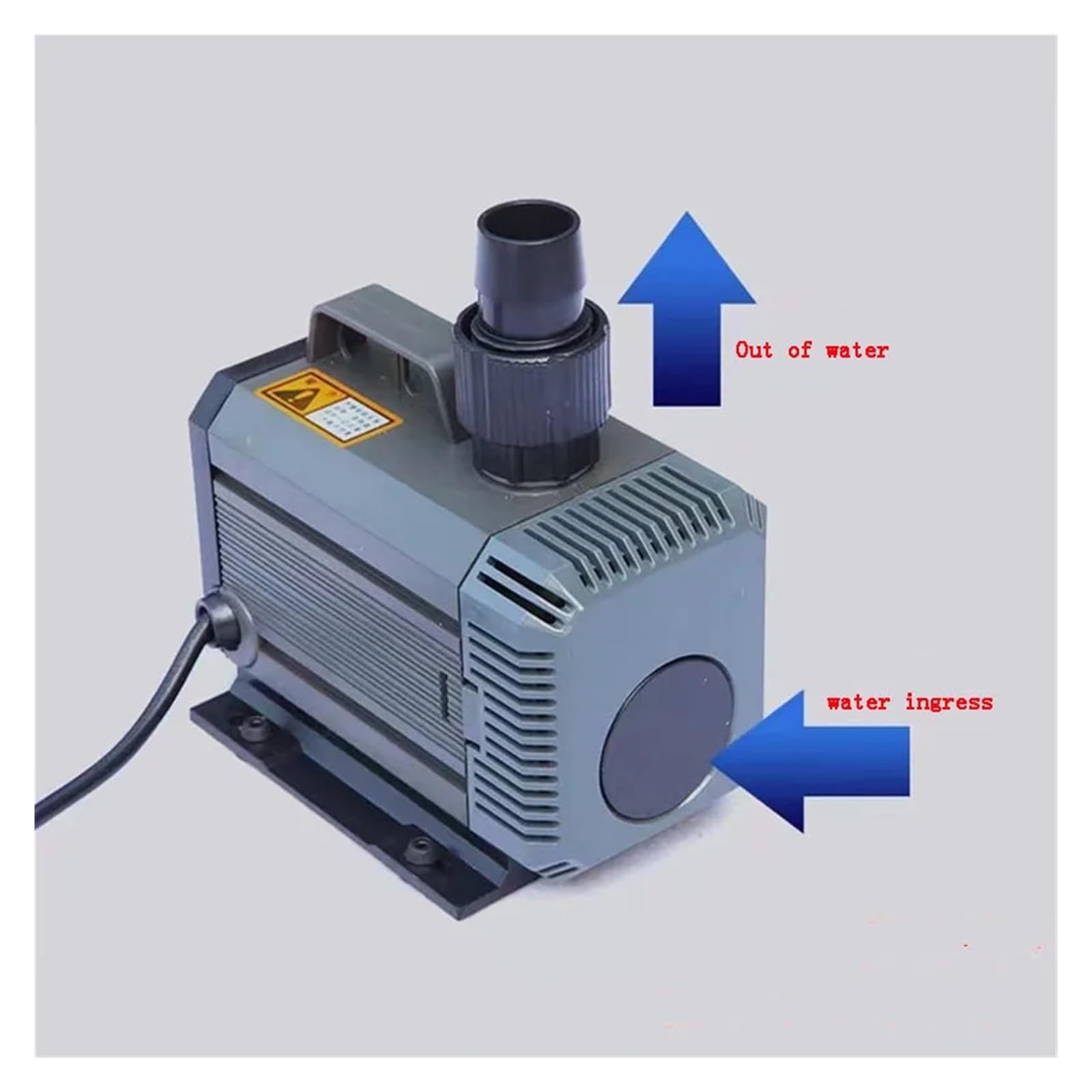 Pompa sommergibile 60W 2500L/H, pompa di aspirazione for laghetto for pesci a doppio uso for mare e terra, pompa filtro for la circolazione 'acqua 'acquario