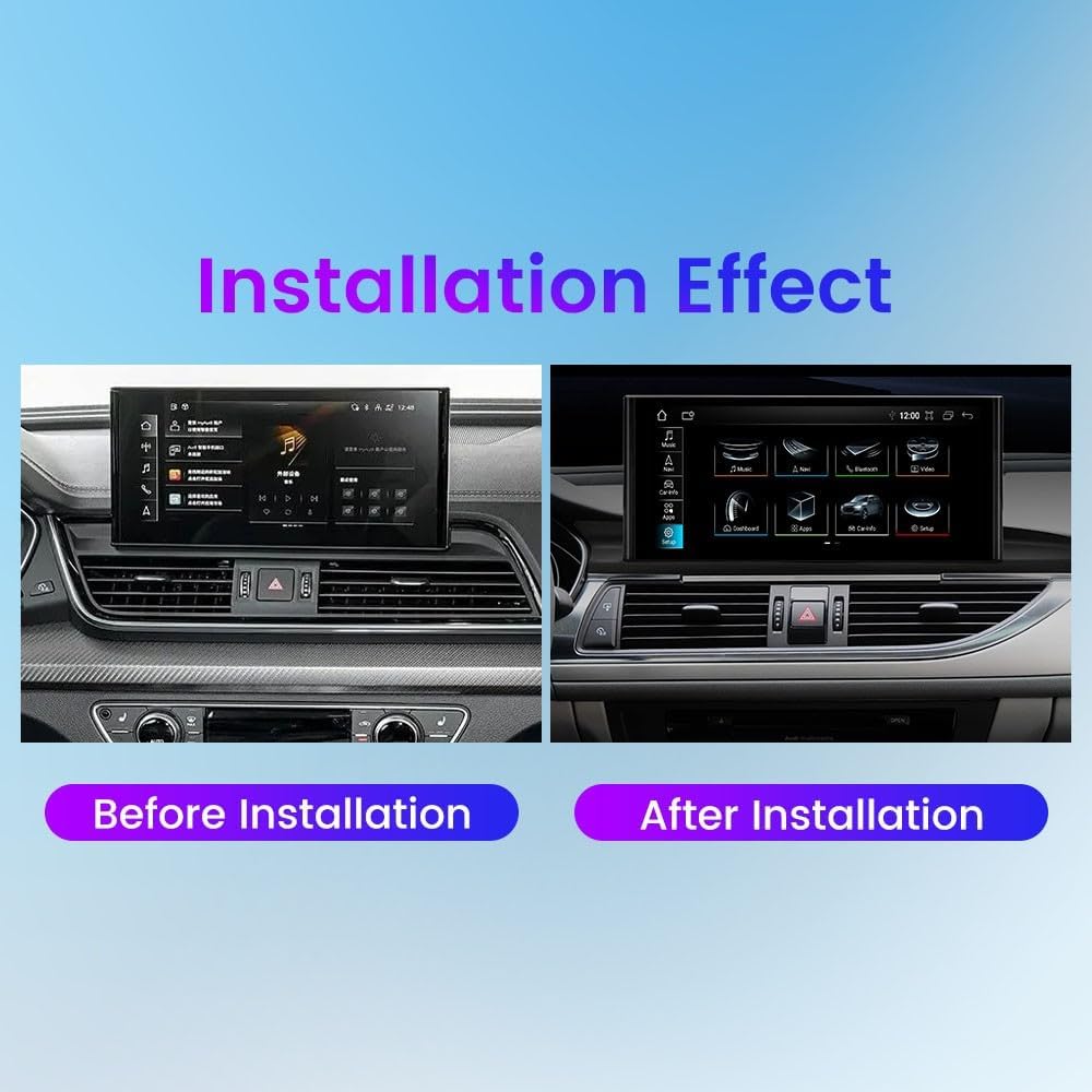 for Audi A5L 2018-2022 12.3" Octa Core 4G+32G Car CarPlay Android Auto Navigation Android Stereo GPS Radio Display IPS Touchscreen Headunit Tablet Media Player