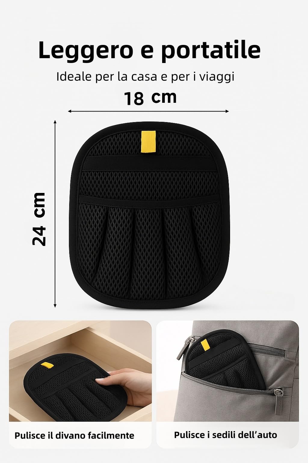 ZenithyrEn 2 Guanti Peli Gatto e Cane – Guanto Leva Peli Animali, Design Ispessito con Forte Forza Elettrostatica