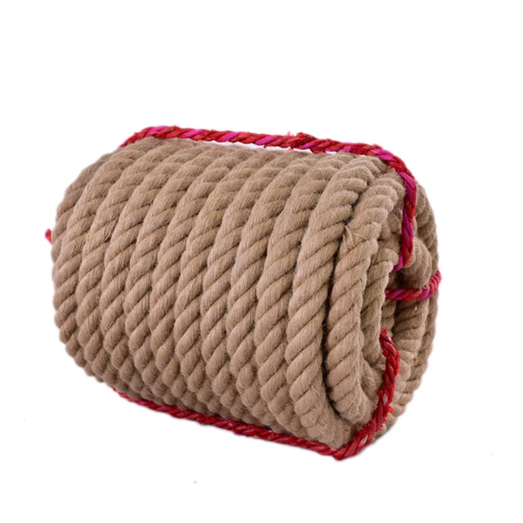 Corda di iuta per progetti fai da te, spessore 18 mm, spago di canapa per giardinaggio, impacchettamento e decorazione artigianale, adatta per tiragraffi e vari mestieri, lunghezza 20-100 m