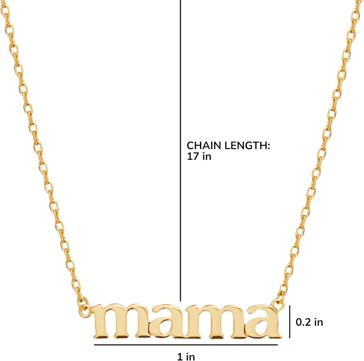 Ana Luisa Gold Dainty Mama Necklace for Women - Sentimental 14K Gold Nameplate Necklace for Mom - Hypoallergenic, Water-Resistant, Tarnish-Free Jewelry - Mother's Day Necklaces - Everyday Mom Jewelry - Image 5