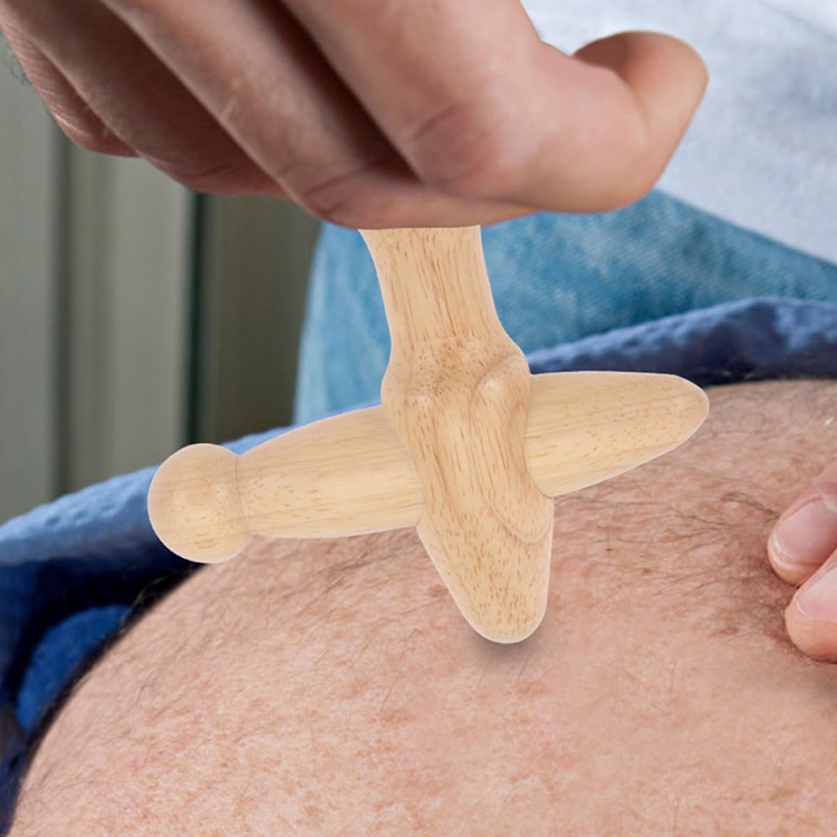 Alipis Manuelles Nackenmassagegerät zur Tiefengewebemassage mit Rutschfestem Griff Wiederverwendbares Massagegerät 1 Satz für Zuhause und Büro