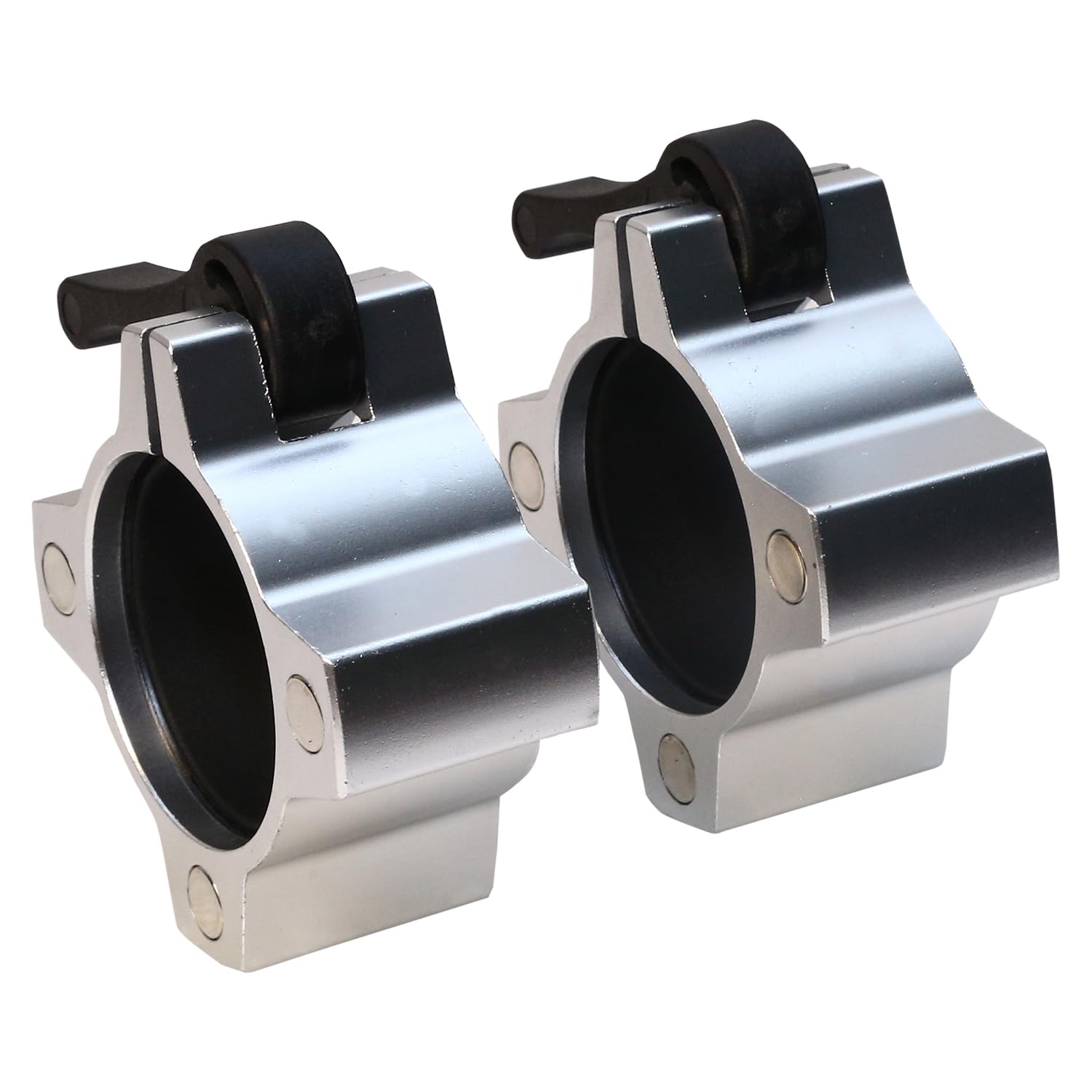 USI UNIVERSAL Olympic Barbell Collars, LJALM Quick Release 2" Olympic Barbell Clamps, Barbell Locking Clamps Bar Weight Plates Collar Clips for Workout Weightlifting