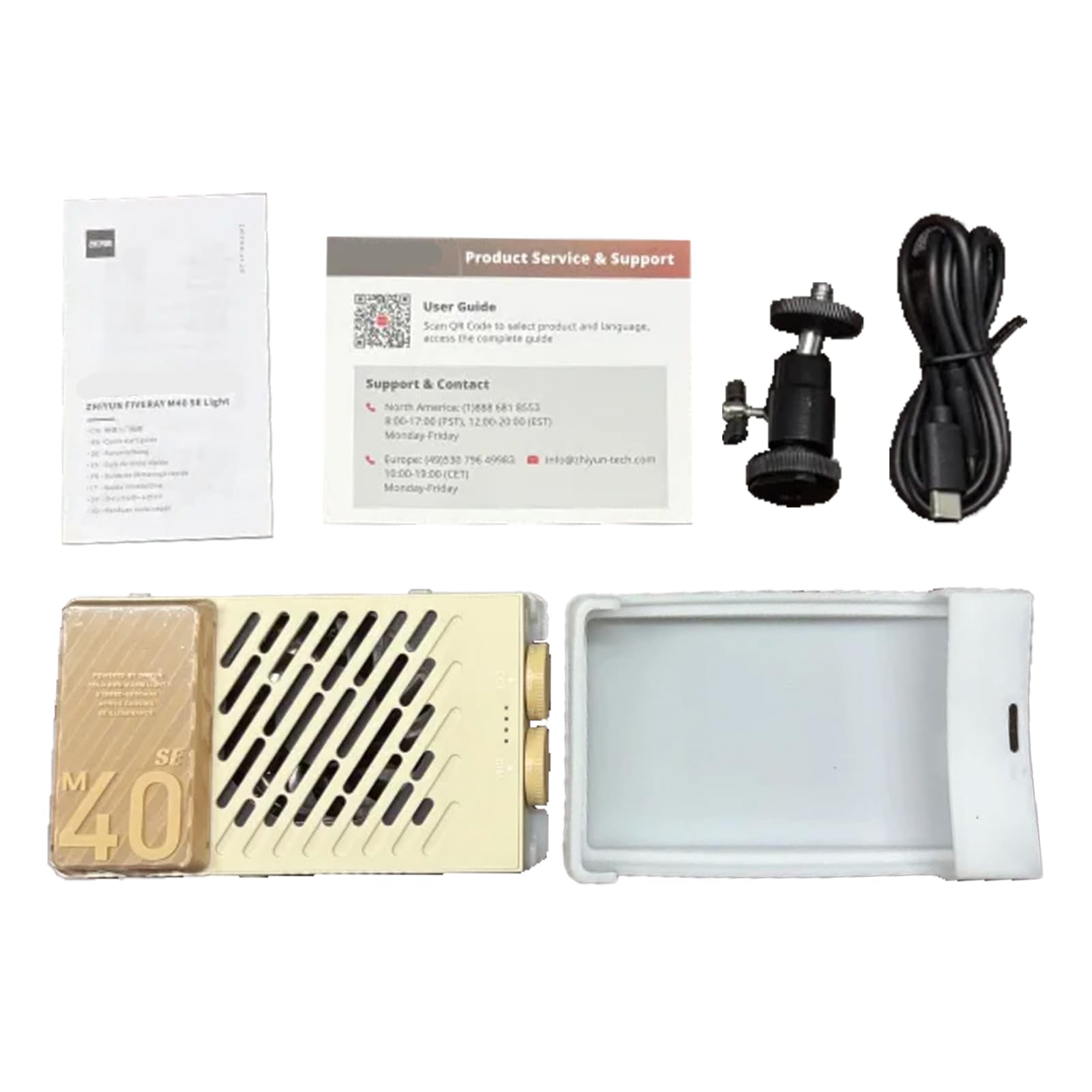 Karlak luz LED de 40W regulable para grabacion de vlogs de viajes y streams en casa