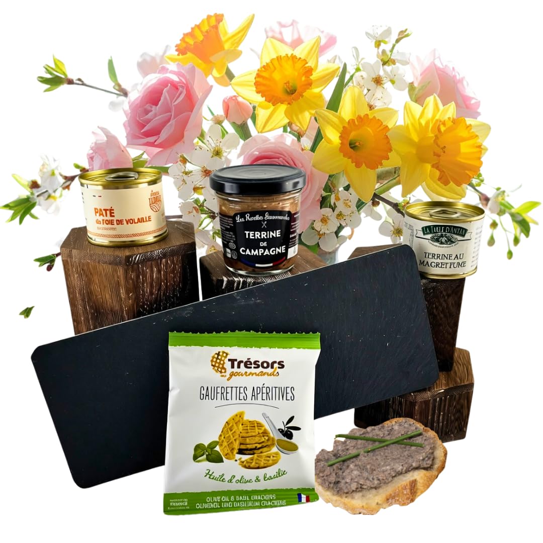 COLIS GOURMANDS Coffret Dégustation Gourmet : Sélection de Terrines, Pâtés et Croustillants Artisanaux