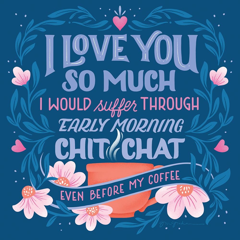 Coffee Chit Chat 11x11 UnFramed Art Print Poster Ready for Framing by Graham, Gia