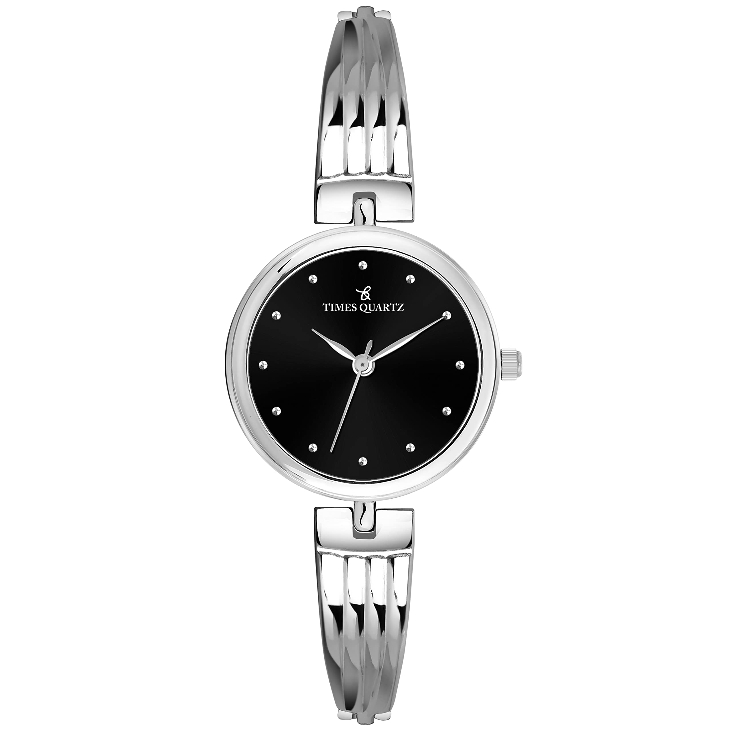 TIMESQUARTZ Stainless Steel Analog Wrist Watch A-105 Silver Case Black Dial for Womens (B0BVHKRRZQ) Amazon Price History, Amazon Price Tracker