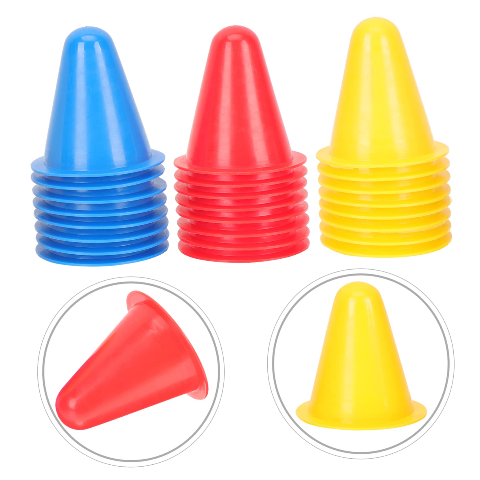 VICASKY 1Set Mini Sports Training Cones Cones for Drills Durable Markers for Soccer Roller Skating and Agility Practice with Mesh