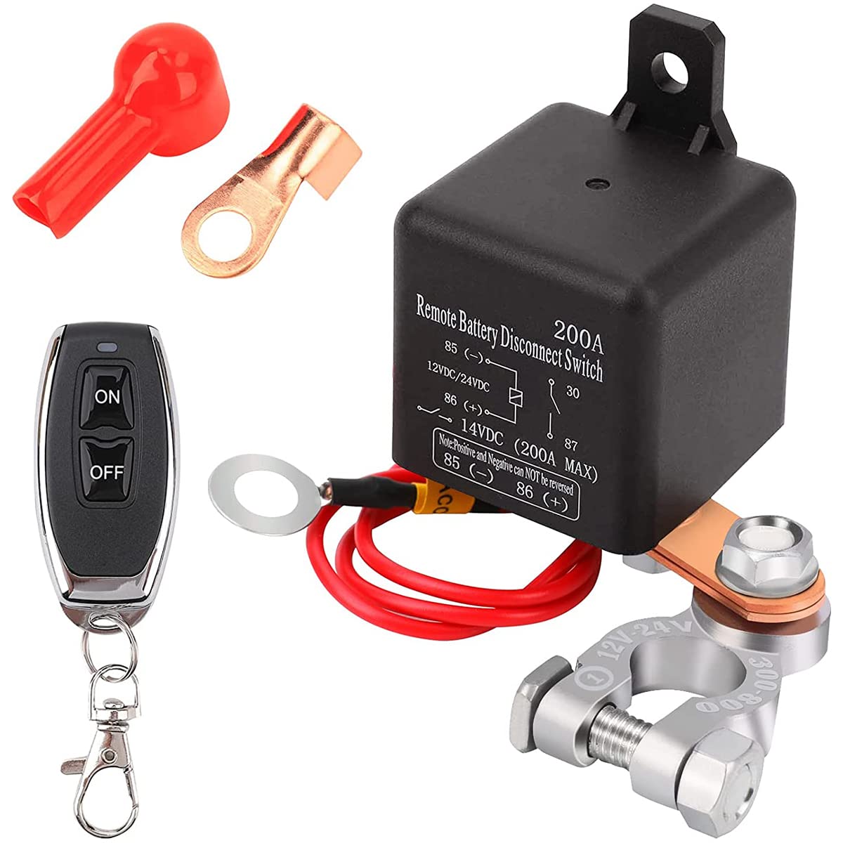 Interrupteur Coupe-Batterie 12V-48V LUNEKUCK 275A - Isolateur Sécurité Pour Voiture, Bateau, Camion