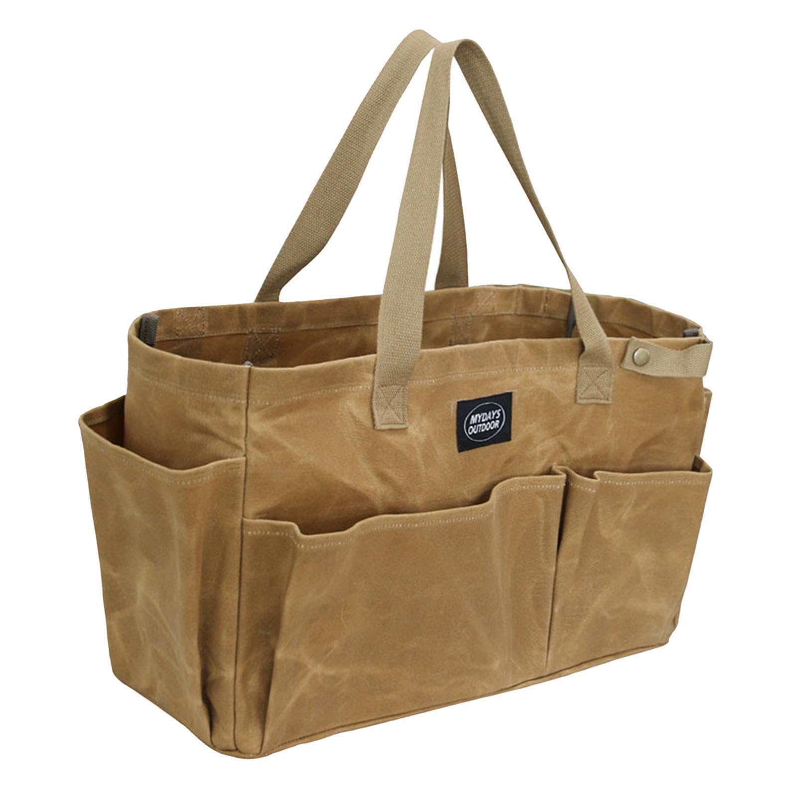 Borsa da picnic, borsa da viaggio per esterni, grande capacità, organizer per attrezzatura campeggio, con tasche multiple, tasche laterali per baule escursionismo,