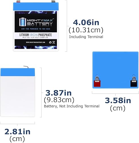 Miniatura 2 de Mighty Max Battery Batería de repuesto de litio de 12V 5AH compatible con Ditek DTK-BU600PLUS