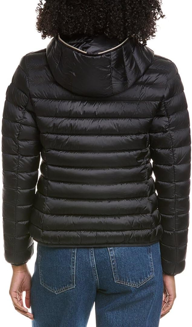 Save The Duck Womens Olly Basic Hooded Basic Jacket, 4/L, Black