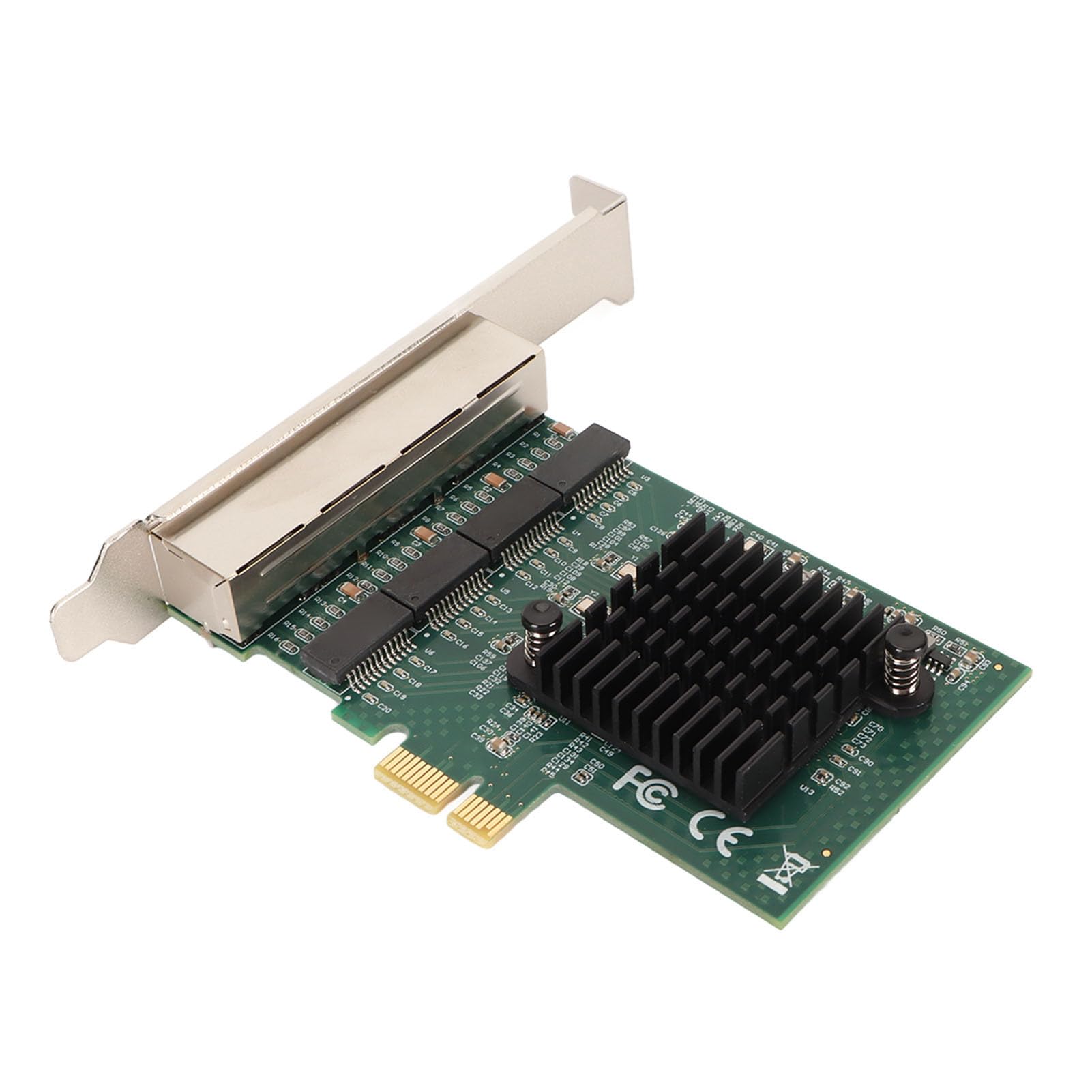 CHICIRIS Scheda di Interfaccia di Rete PCIe X1 Gigabit Ethernet a 4 Porte