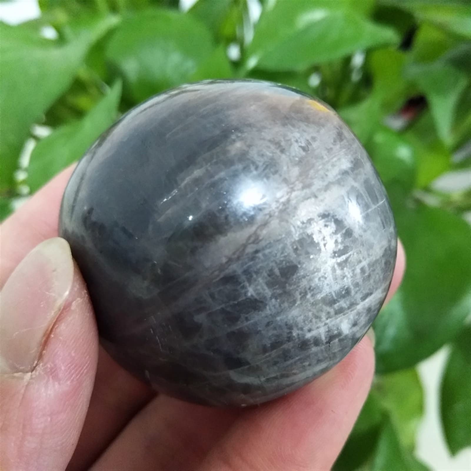 Pierre de lune noire brute JCAKES 113g pour lithothérapie et chakra