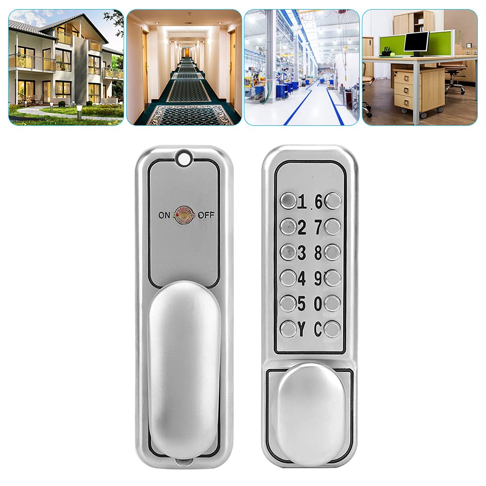 Blocco Password Meccanico, Materiale in Lega di Zinco, Lucchetto a Combinazione 1-11 Cifre, Impermeabile, Non Necessita di Alimentazione a Batteria, Funzionamento Semplice,