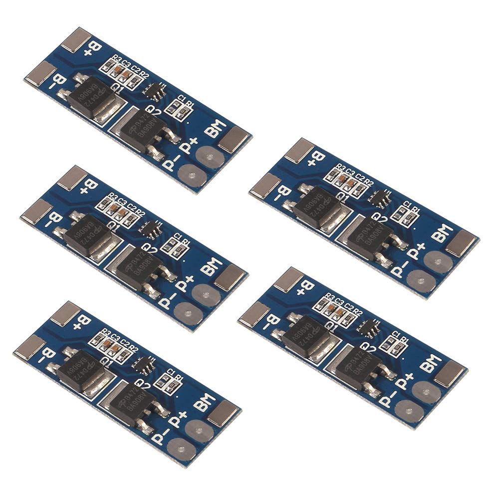 ACEIRMC 5pcs 2S 8A Li-ion 7.4V 8.4V Li-ion Lithium Battery 18650 Charger PCB Protection Board for Li-ion Lipo Battery Cell Pack