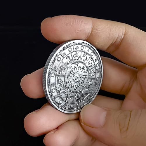 Miniatura 3 de Moneda de desafío colorido de doce constelaciones Monedas de la suerte