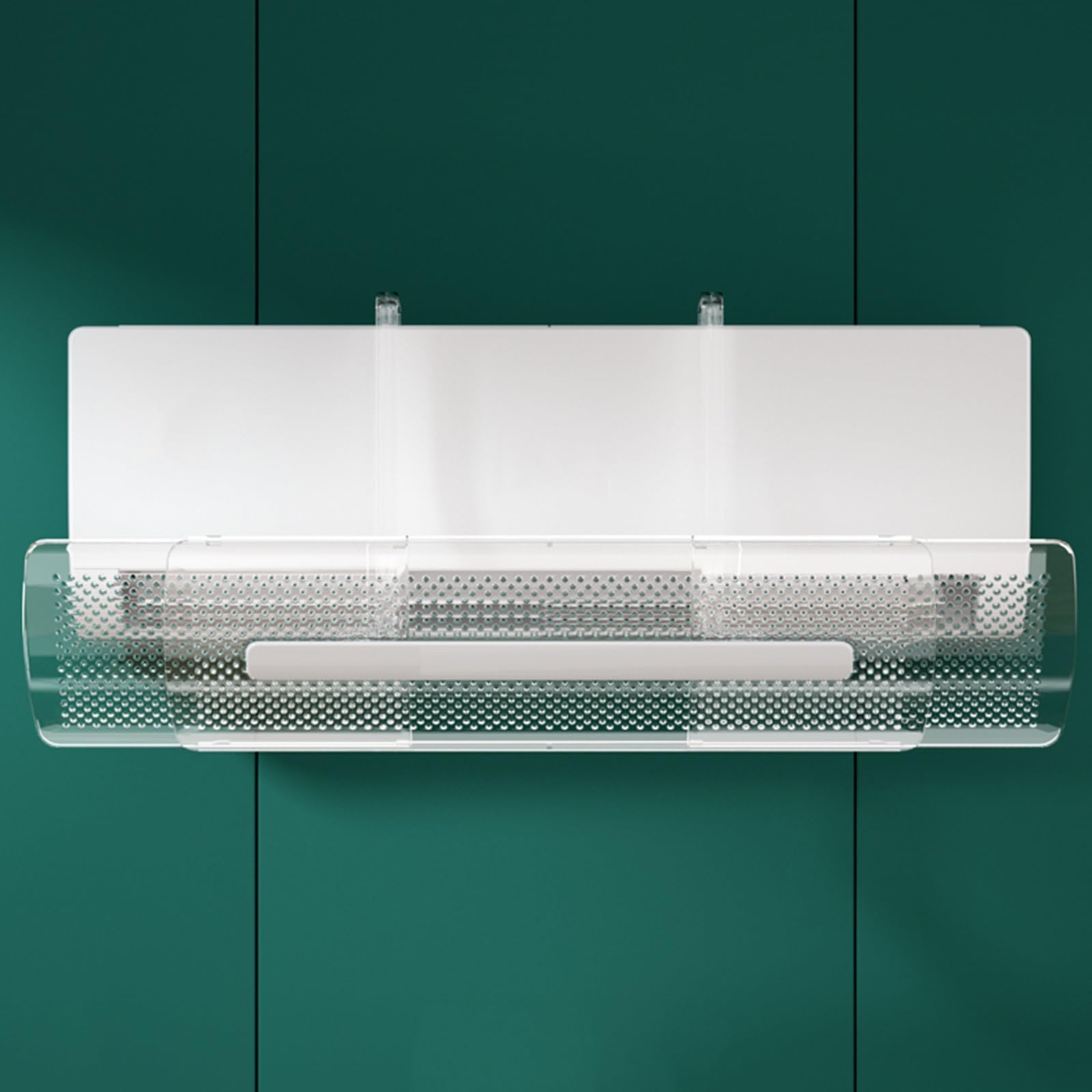 YGER JZGB Air Conditioner Deflector, AC Deflector Window Unit Retractable, ABS Material, Honeycomb Hole Design to Prevent Condensation, for Wall Mounted AC