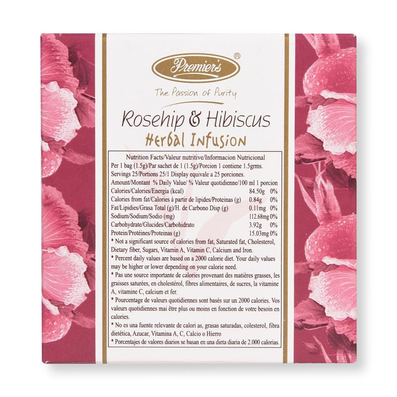 Té de hierbas rosa mosqueta e hibisco 25 saquitos miniatura 2
