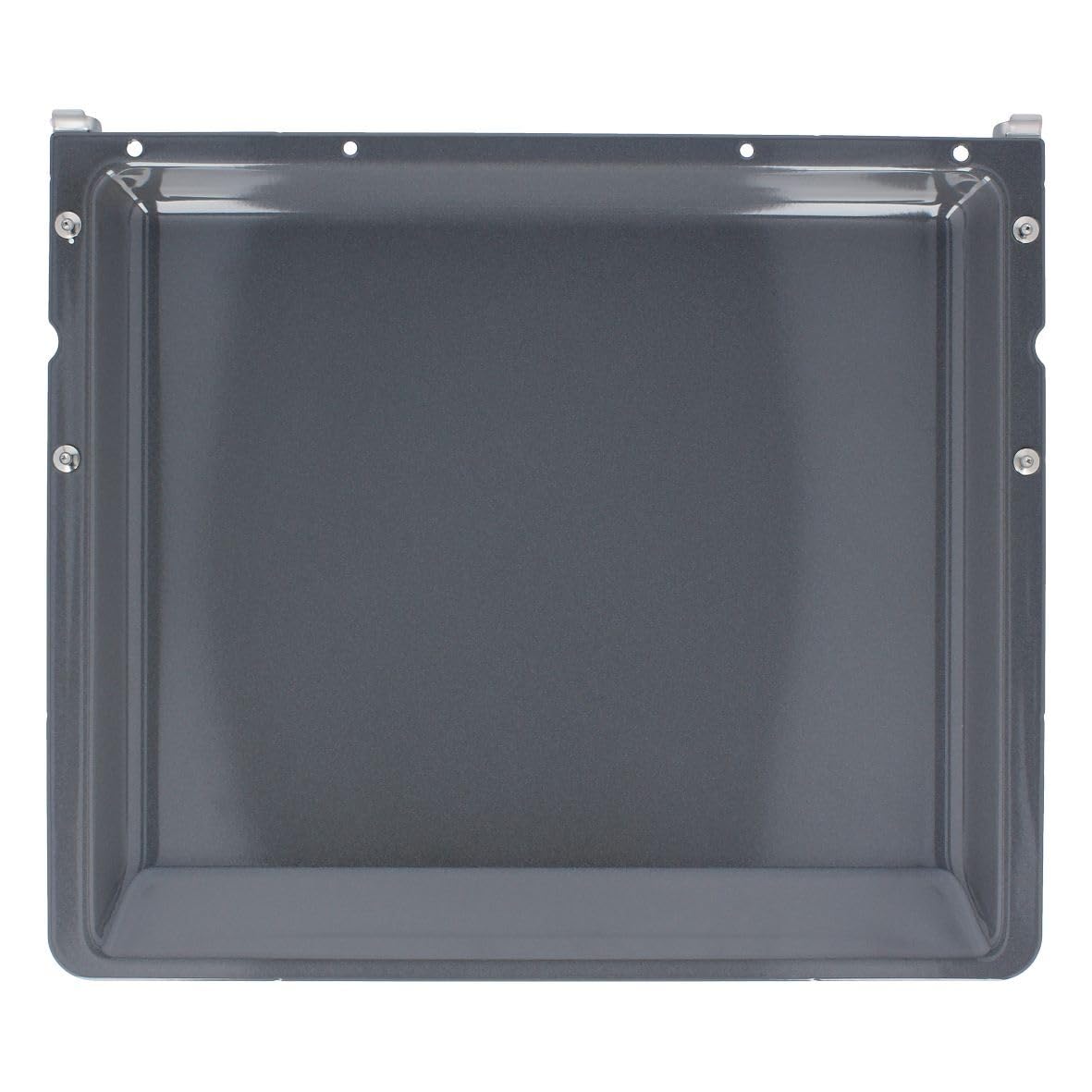 Kompatibel/Ersatz für BOSCH 00437876 Backblech Kuchenblech Fettpfanne Universalpfanne mit Träger 428x375x40mm emailliert Backofen Herd Siemens 437876 für HB HBN HE HEN HEV HEZ HK HL HS HSN HZ