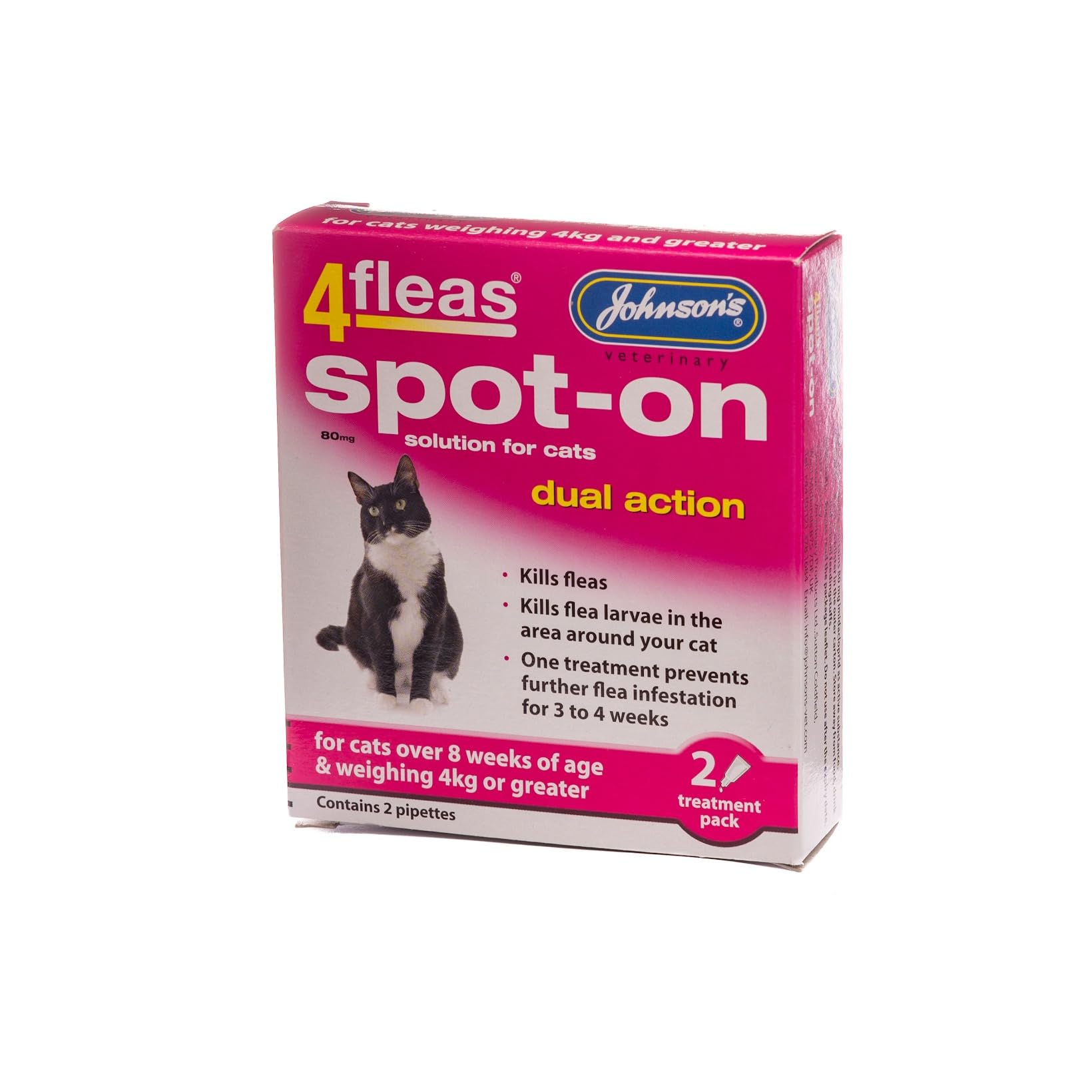Johnson's 4Fleas Spot-On Dual Action Cat