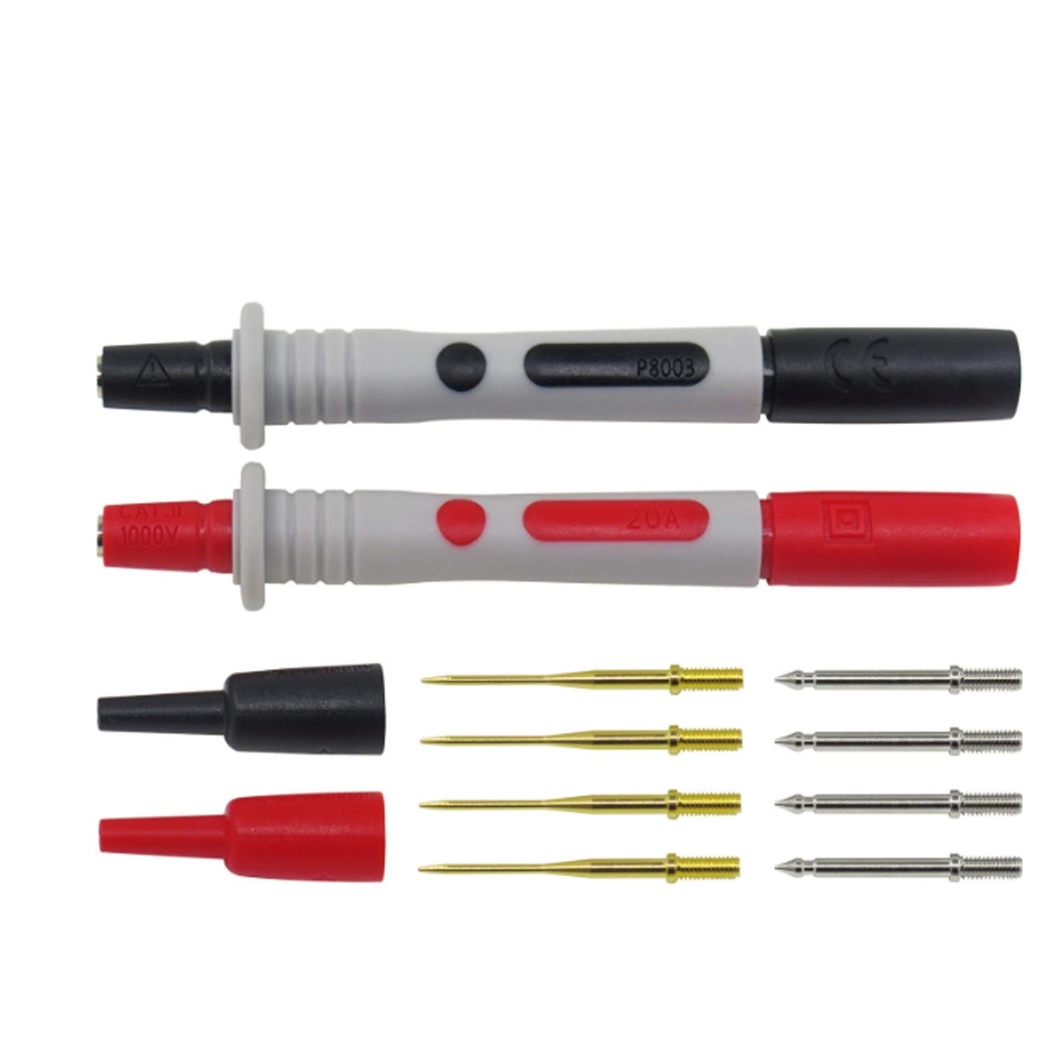 Set di cavi di prova, kit di piombo per test multimetro elettrico - 21