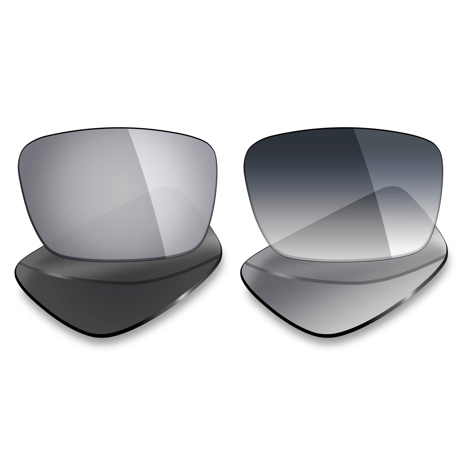 Mryok 2 Pair Polarized Replacement Lenses for Oakley Fuel Cell Sunglass - Options