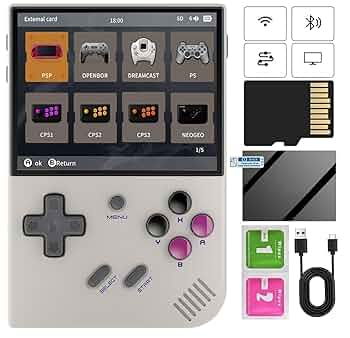 Amazon.com: RG35XX Plus Retro Handheld Game Console , 3.5