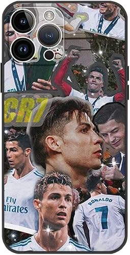 Miniatura 2 de Dooge Cristiano Ronaldo 7 - Funda para iPhone 14, 13, 12, 11 Pro Max Plus Mini Ultra delgada de cuerpo completo para cámara protectora de silicona