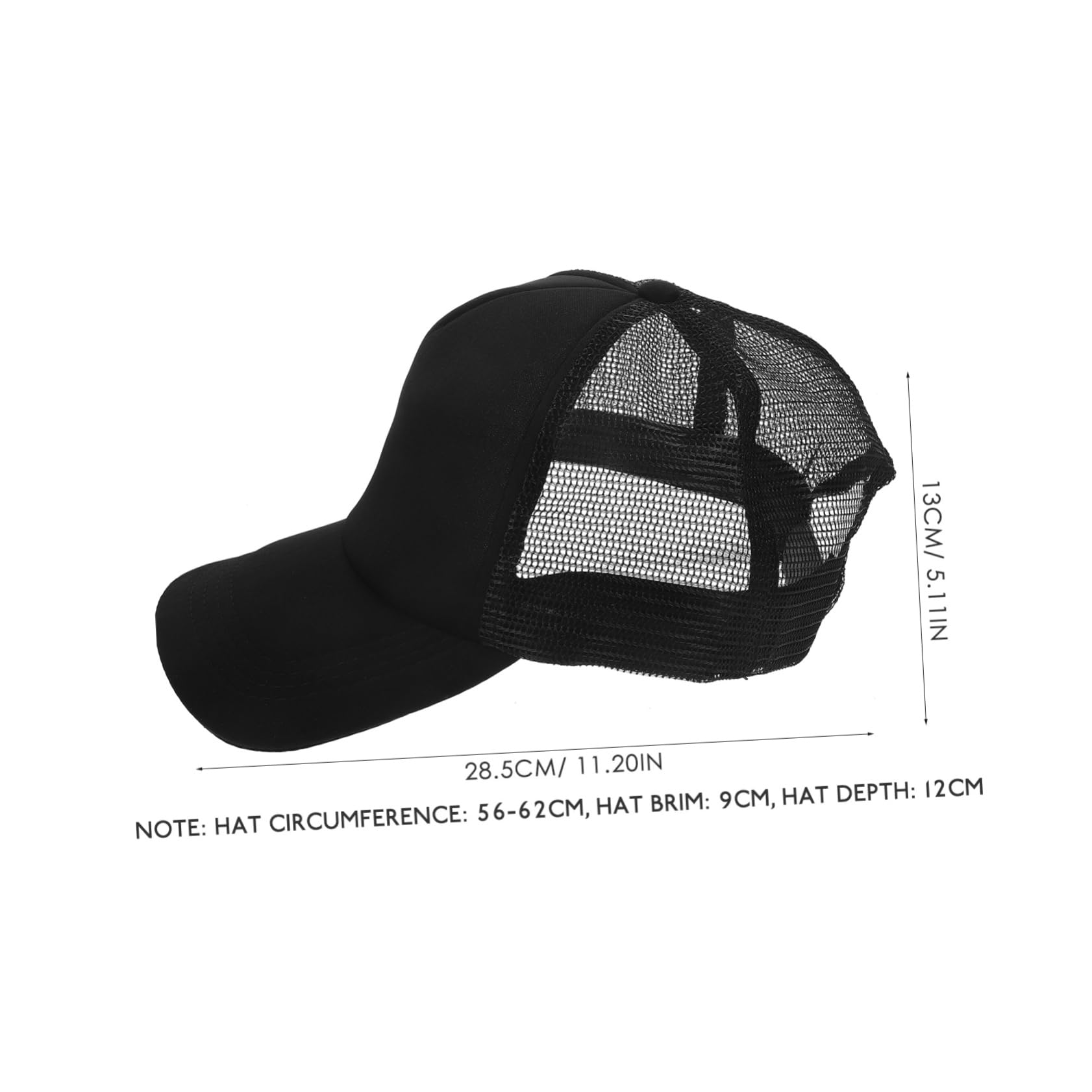 BESPORTBLE Casquette de Baseball Vierge en Filet, Lot de 10, Polyester