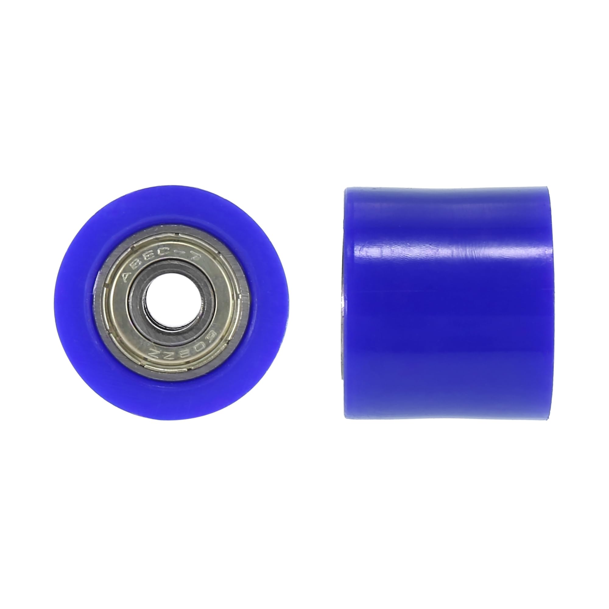 Motoforti Lot de 2 galets de chaîne de moto de 8 mm - Bleu