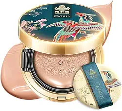 CATKIN BB Cream Air Cushion Base Cobertura Corretivo Hidratante Maquiagem Natural com Refil Ivory Bege Médio 13 g