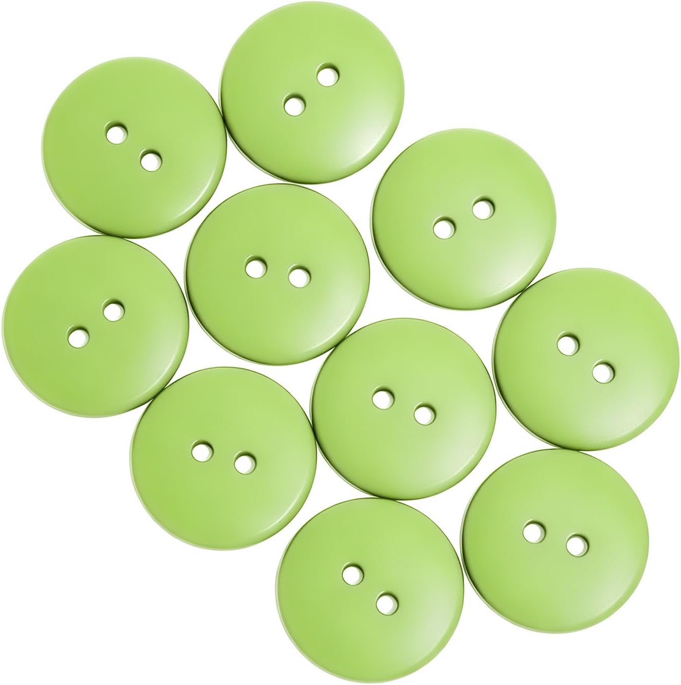 GLRXMX 10pcs Navy Blue Sewing Buttons, 3/8 Inch 10mm 16L Resin 2-Hole Flat Buttons for Clothing Replacement, Shirts, Coats, Garments, DIY Crafts