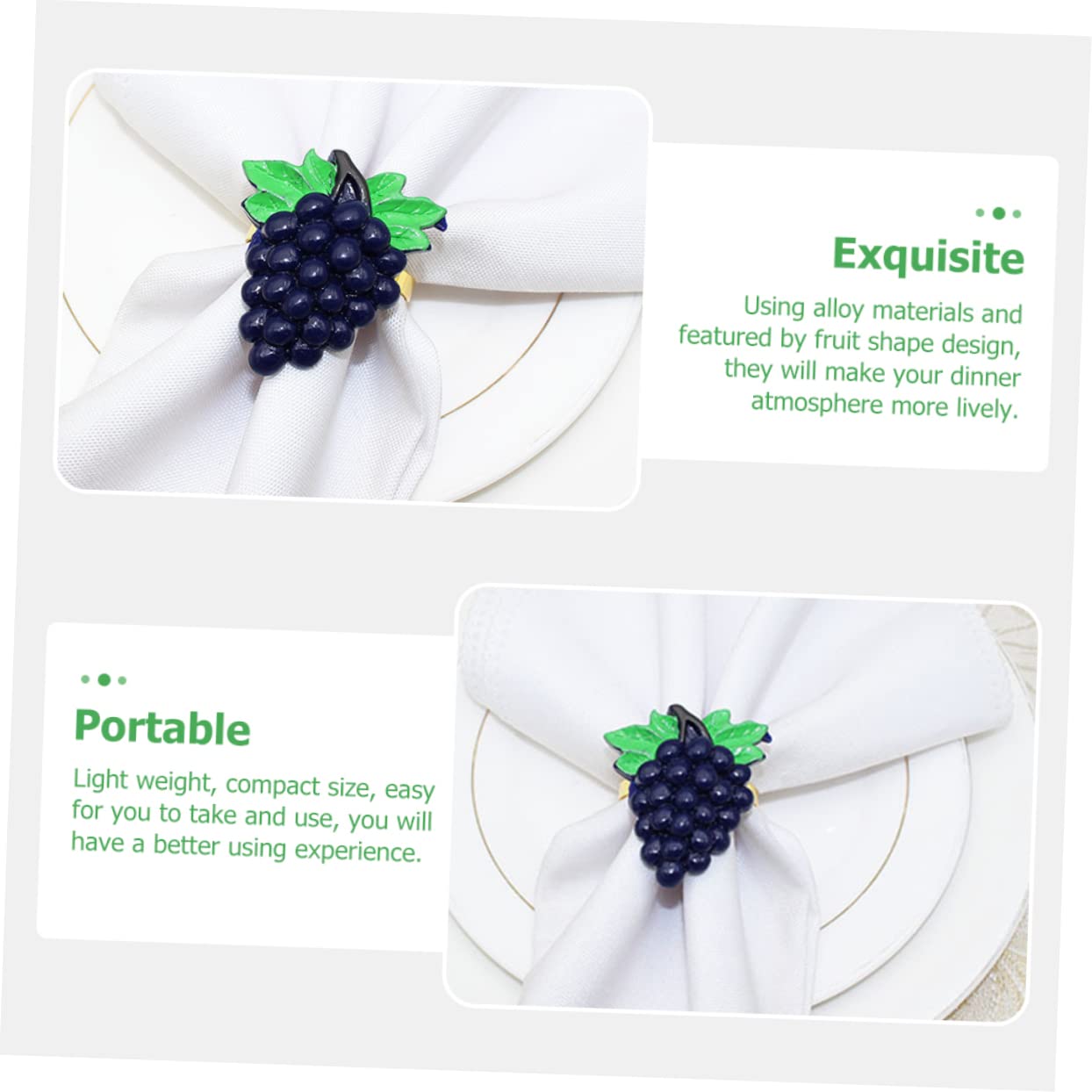 TOPBATHY 16stücke Serviettenringe Fruchtform Napkin Buckles Für Partys Restaurants Und Festliche Anlässe Dekorieren Von Tischgedecken