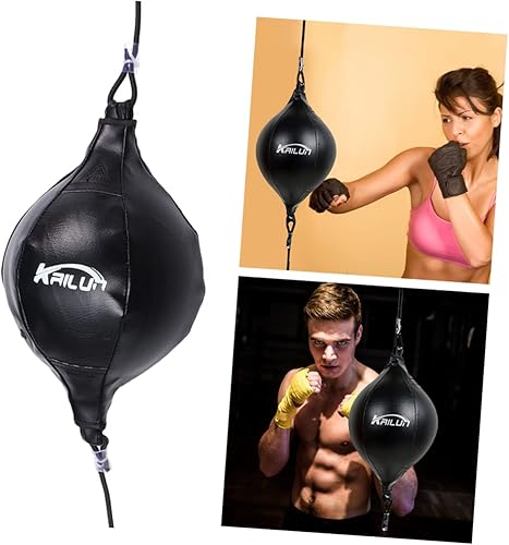 Miniatura 3 de CLISPEED 2 Sets Bag Professional for Exercise Ball Workout Punching Elastic Black Punch Sports Hooks Ing Needle Agility Hanging Red Swivel Muay