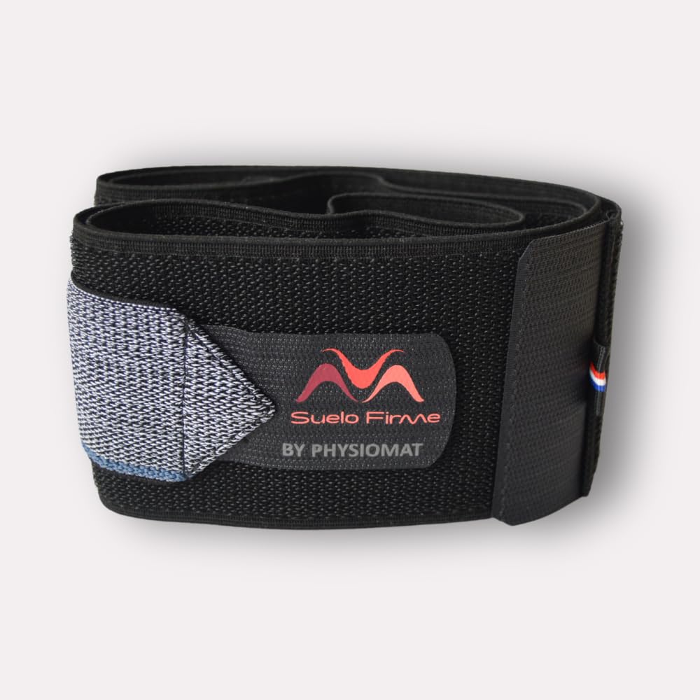 Cinturón pélvico mujer embarazo. Faja Lumbar postura correcta. Cinturón de Maternidad by Physiomat. Hecho en material muy elástico y ajustable, sujeción firme. Talla única. 120x8 cms.