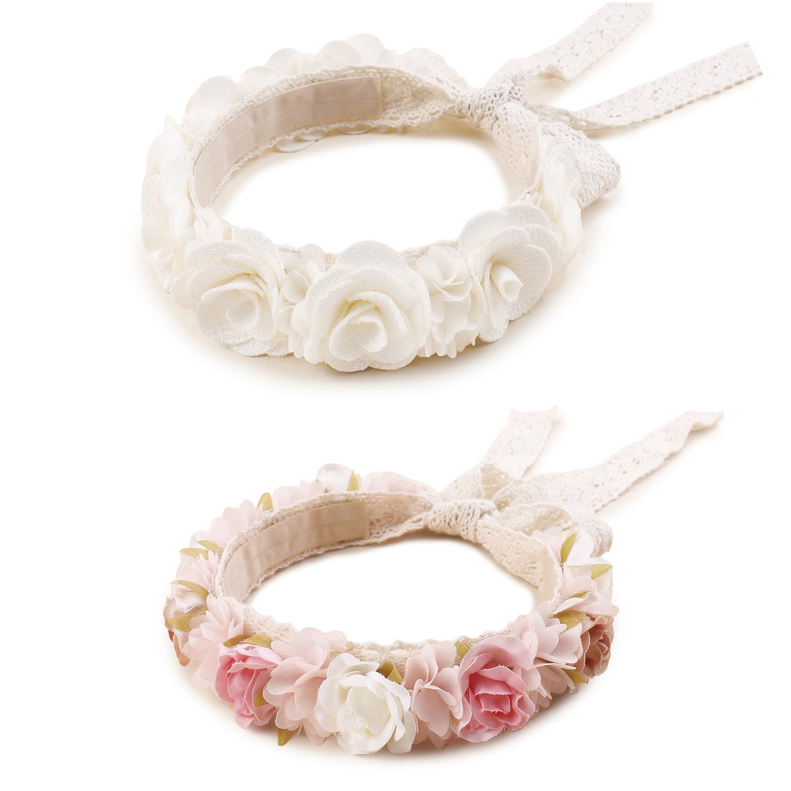 BFNAAgirl New Model Children Girl Lace Headbands Lace Flower Hairbands 2pcs Hair Accessories Gift for Children (lace-4)