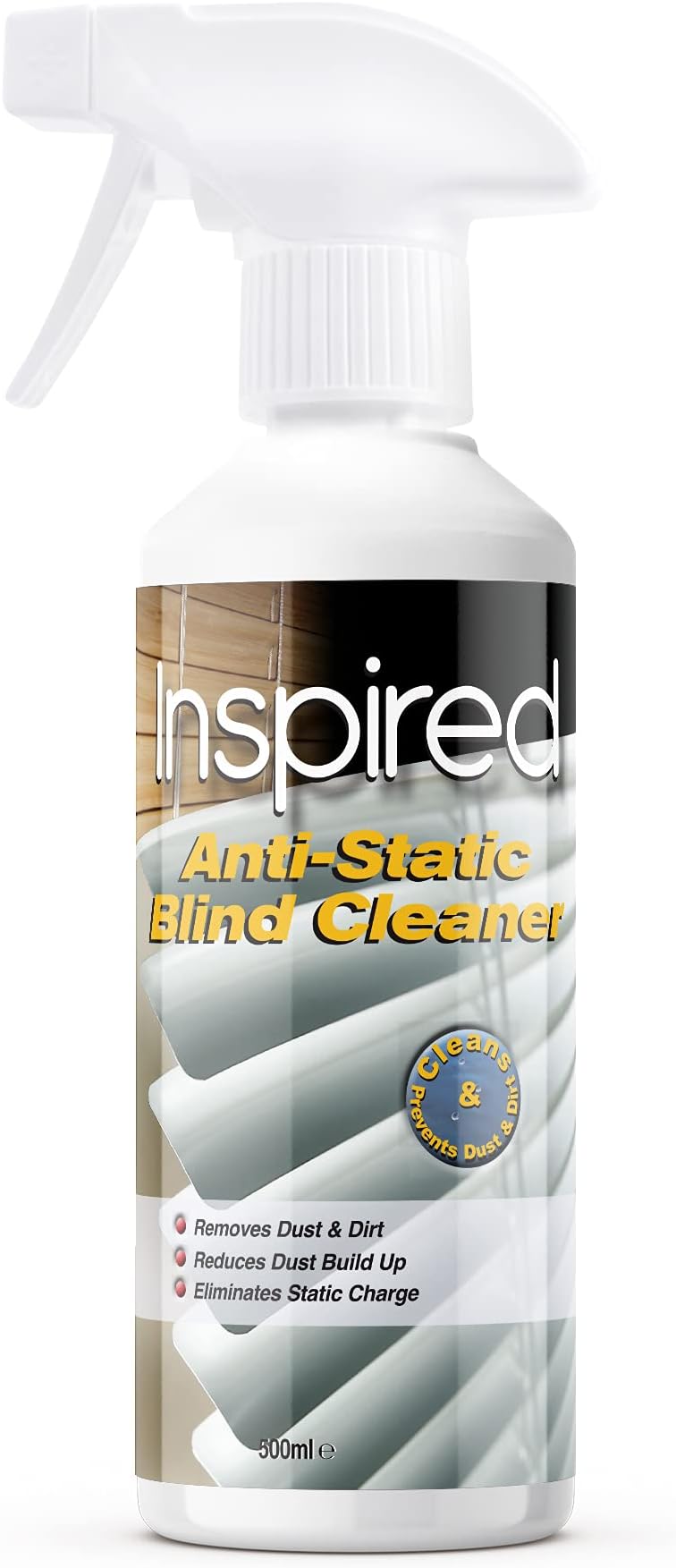 Inspired Anti-Static Blind Cleaner, Clear, 500 ml