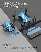 DEERC D20 Gyerek Drón 720P Kamerával, Mobiltelefon Irányítás, Magasságtartás, Fejnélküli Mód, 3D Flip Funkció, Kezdőknek Ajánlott Quadcopter 9