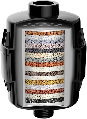 Filtro de ducha de 20 etapas para agua dura, elimina cloro, metales pesados y otras impurezas, mejora el vello de la piel, se adapta a la mayoría de