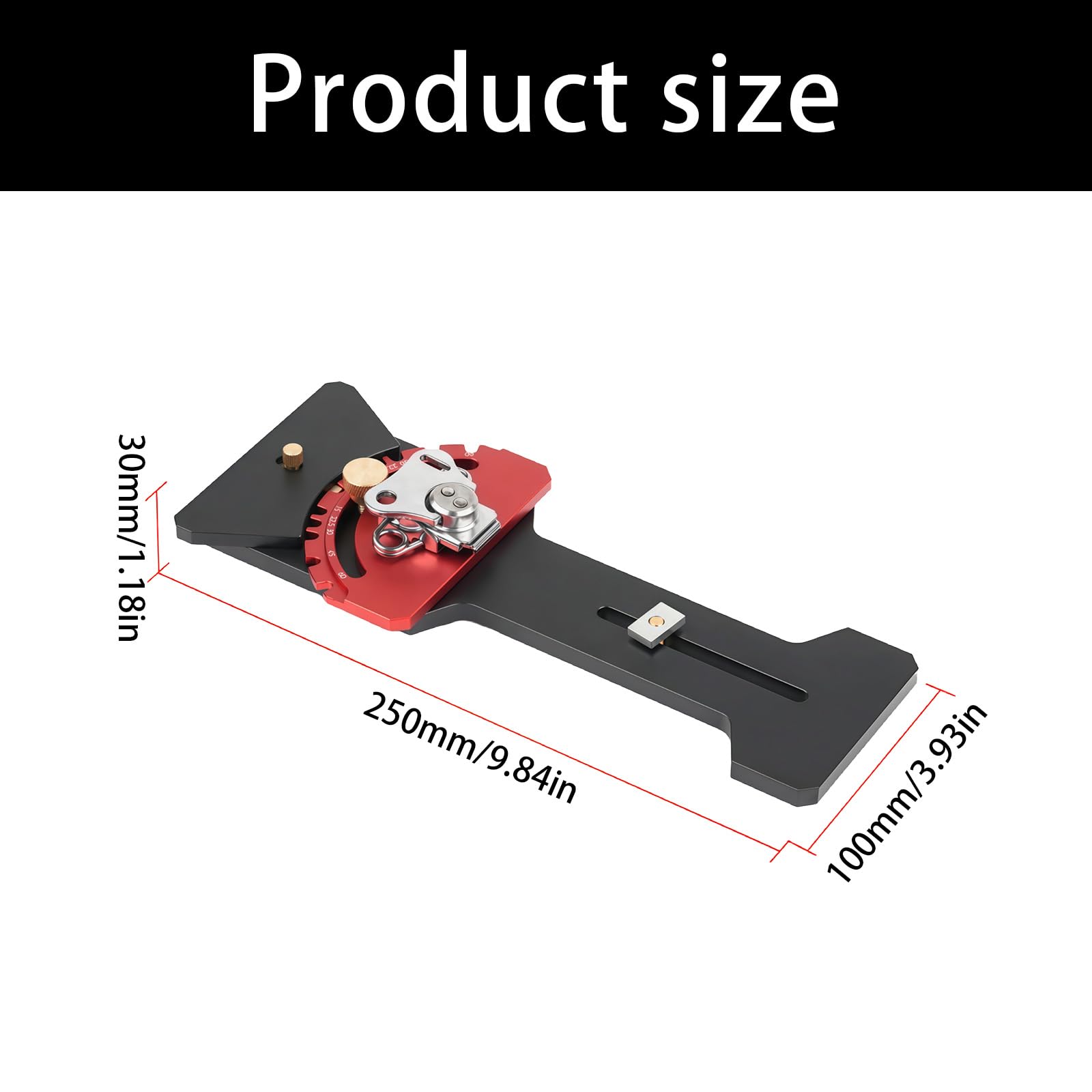 Guía profesional de ángulos de aluminio para pista que ofrece múltiples ajustes para mejorar la precisión de corte, accesorio profesional para carpinteros