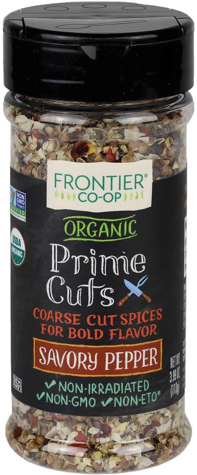 Frontier Co-opPepper Savory Prime Cuts Organic, 3.99 Ounce