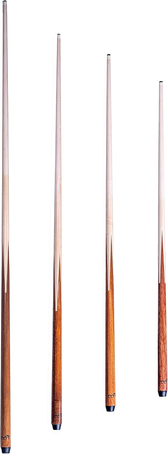 LING LI TE LLT 36"/42"/48"/58" 1-Piece Canadian Maple Billiard Pool Cue Stick- 4-Prong House/Bar Cue Stick : Sports & Outdoors