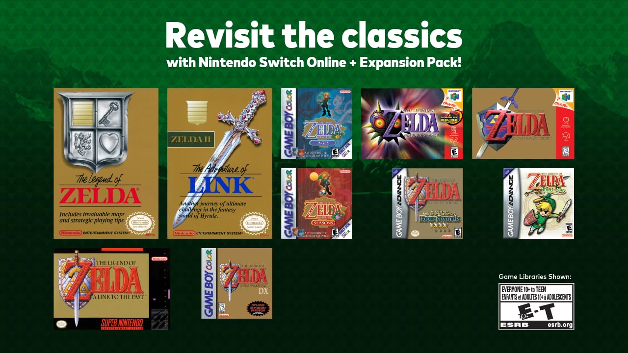 Nintendo Switch Lite Hyrule Edition with Bonus Online Expansion