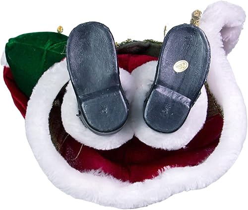 Miniatura 7 de Kurt Adler Kringle Klaus Santa elegante de 17 pulgadas con personal y bolsa de regalos