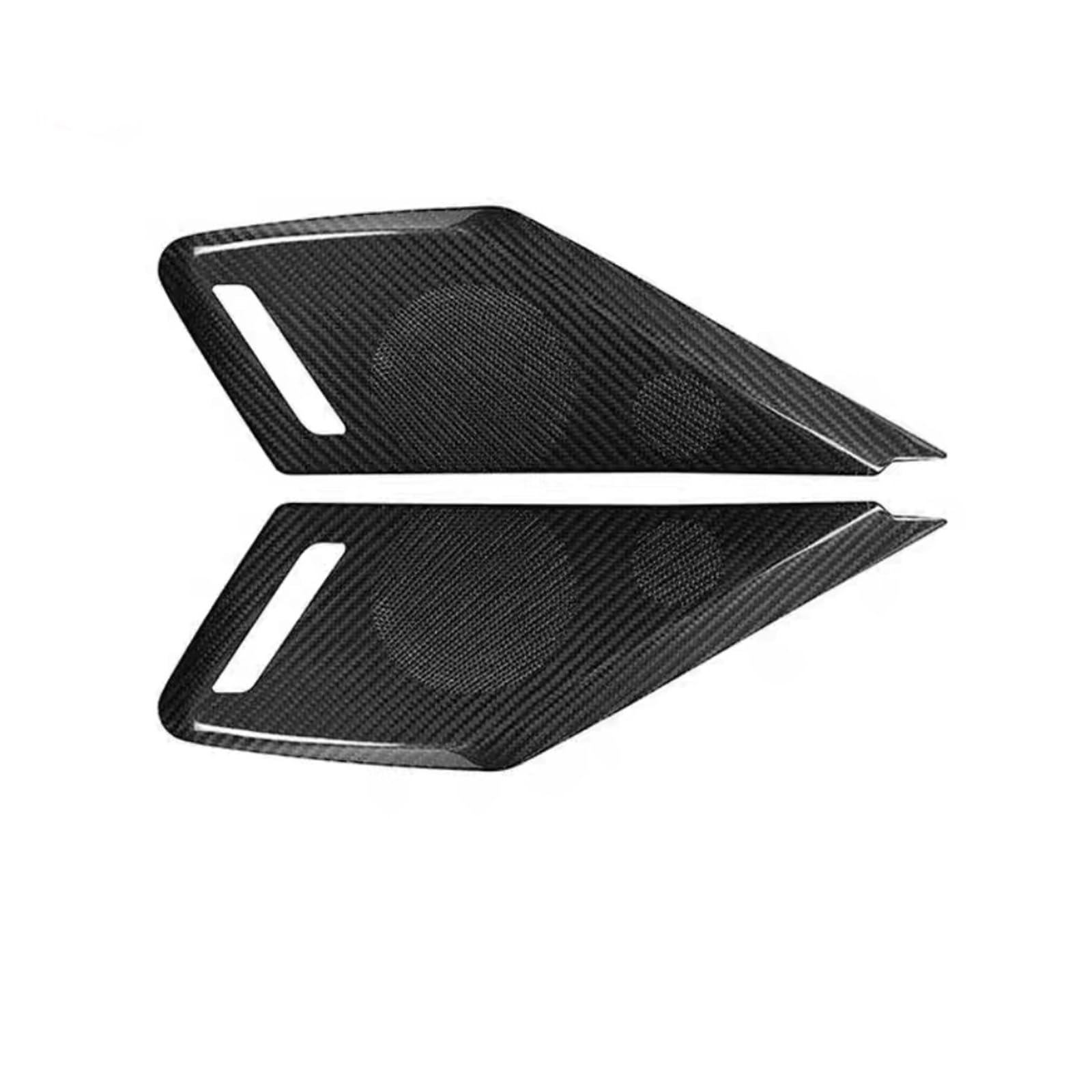 Real Dry Carbon Interior Accessories Inner Door Audio Speaker Frame Cover Panel Trim For Chevrolet For Corvette C8 2020-2023 MENSUNUBNM