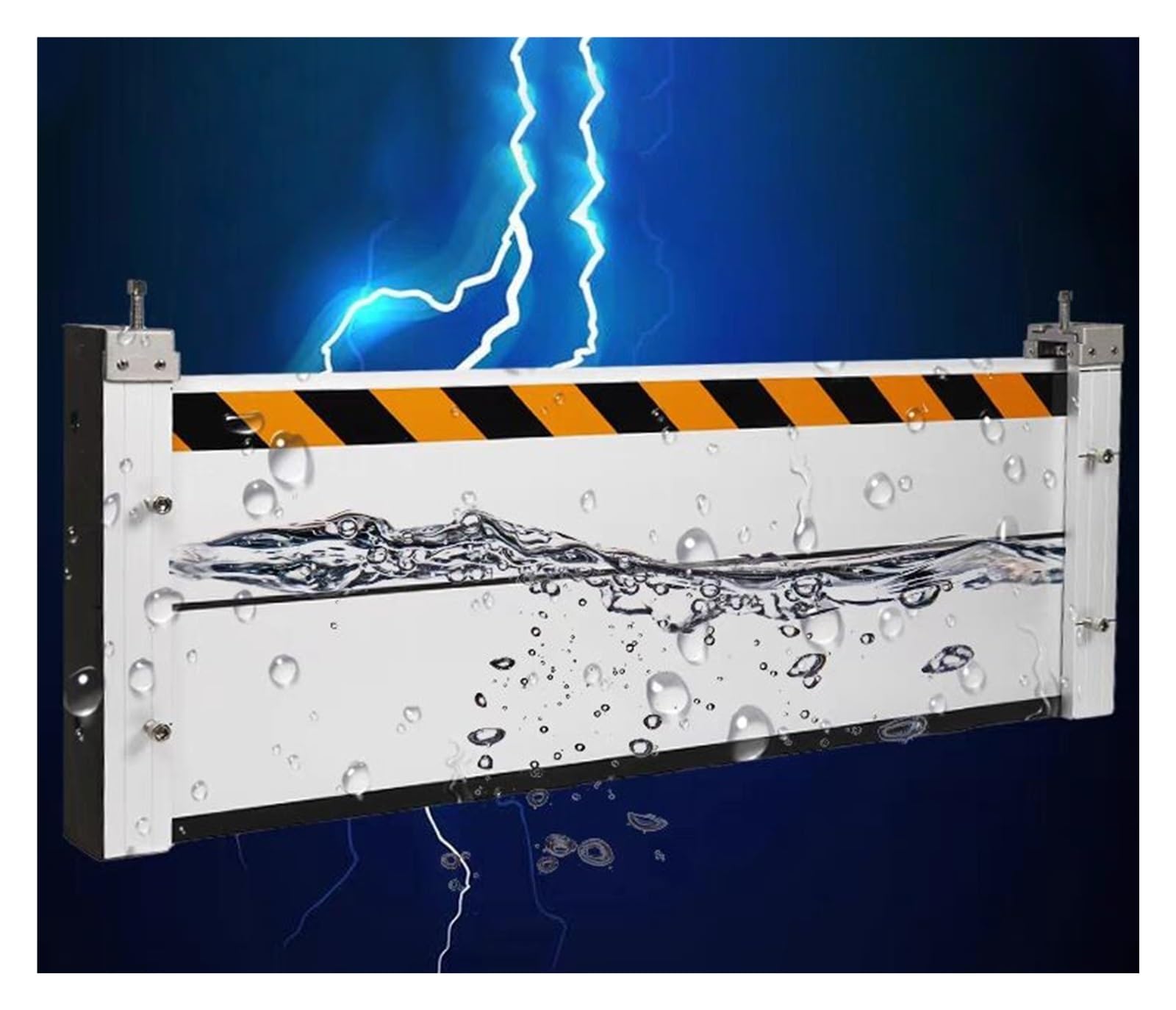 Barrière inondation de garage en aluminium amovible et pare-eau réutilisable 80 cm