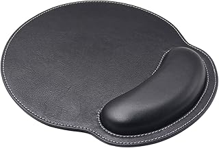 Ergonomisches Mauspad mit Handgelenkauflage,Mauspad mit Handauflage,Gaming Mauspad,Anti- Sehnenscheidenprobleme für Computer und Laptop (Black)