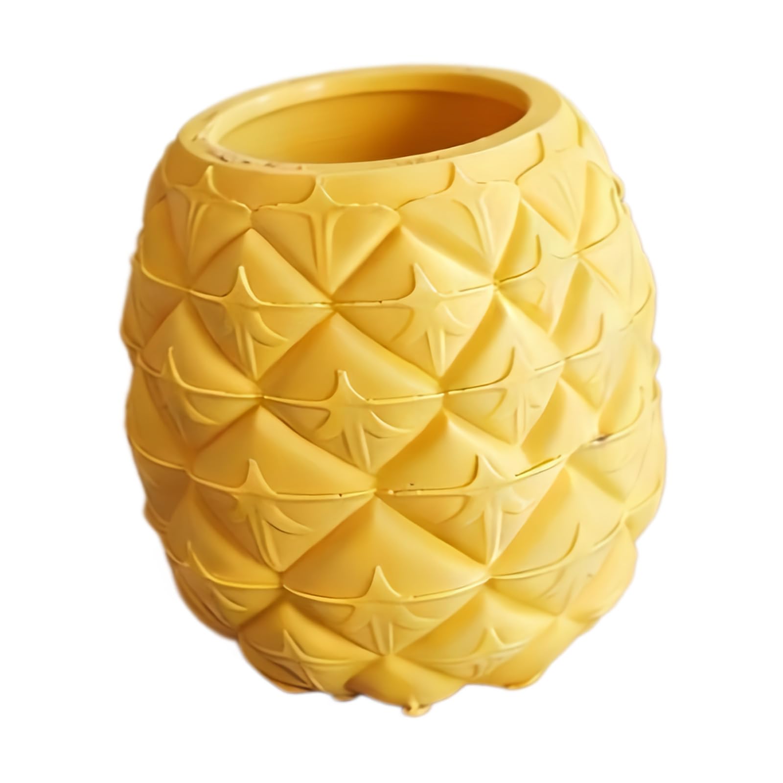 Msioytog And Functional Pineapple Themed Storage Pen Holder Makeup Brush Holder for Stationery or Small Succulents Makeup Brush