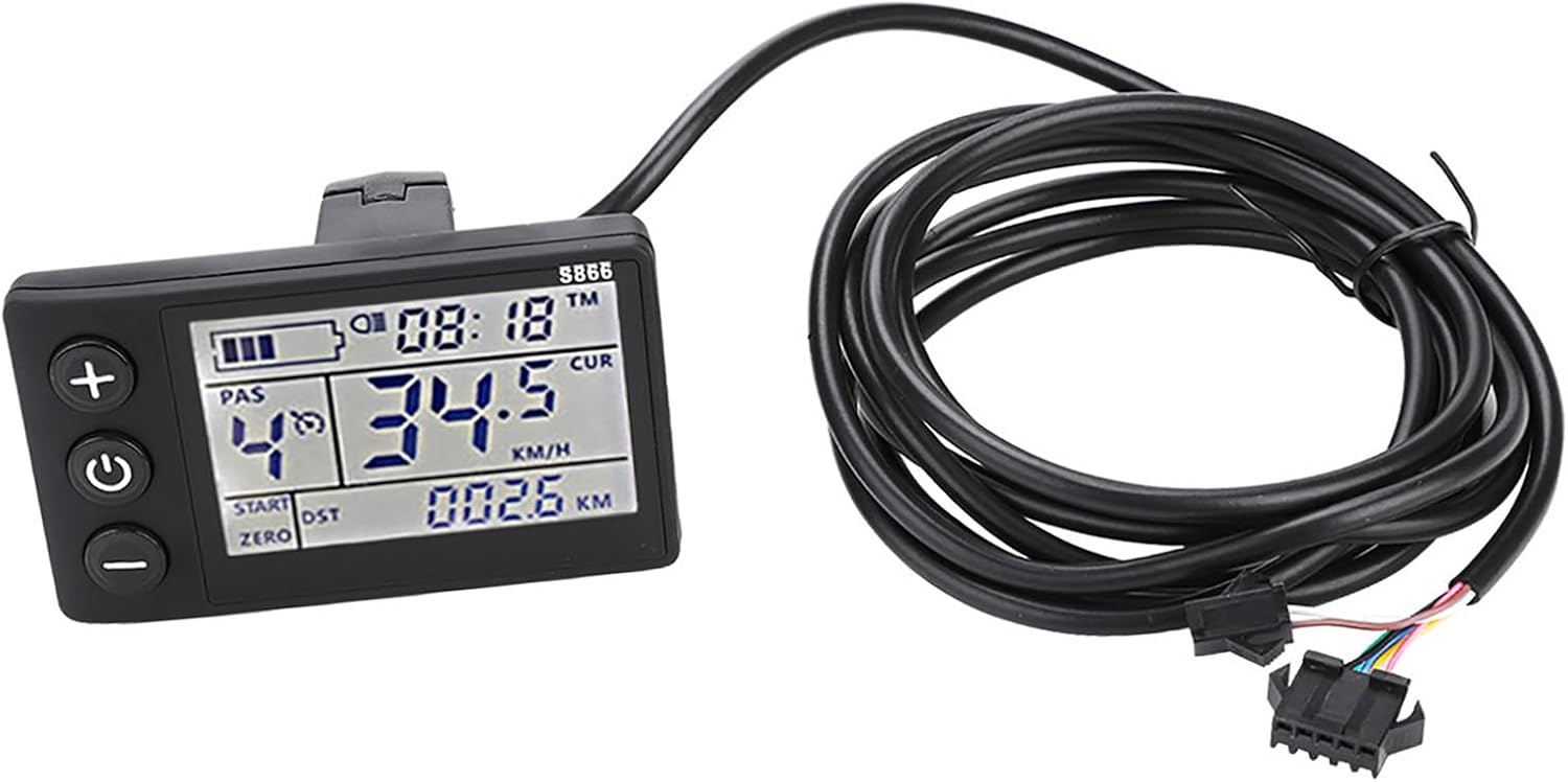 Electric Motor Scooter Controller, Waterproof LCD Display Panel, Bicycle Scooter Controller Kit for Electric Bicycle Scooter 24V 36V or 36V 48V